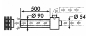 Coaxiale dakdoorvoer